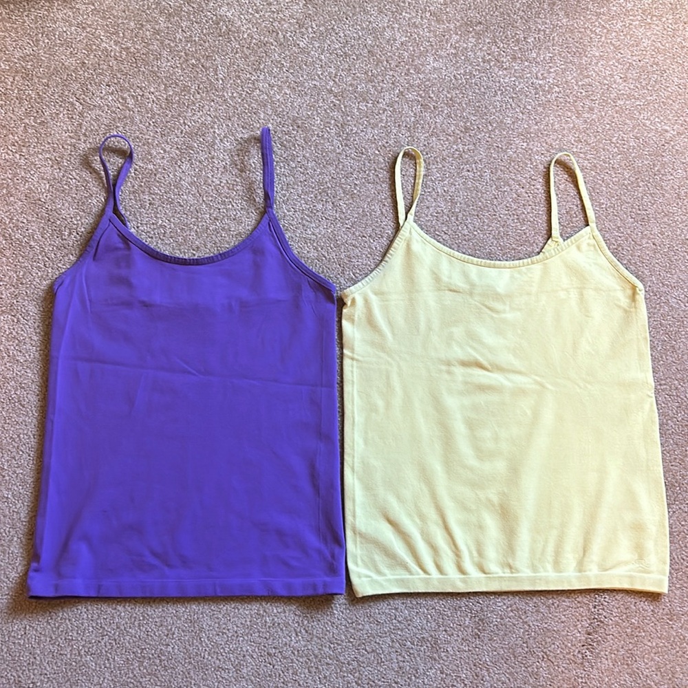 Girls one size stretch tank tops